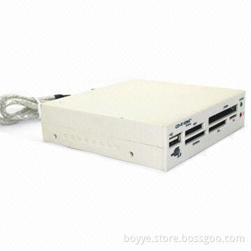 3.5-inch Internal Card Reader with 5V DC Power Supply, Supports CF, xD, MS, and SD Cards